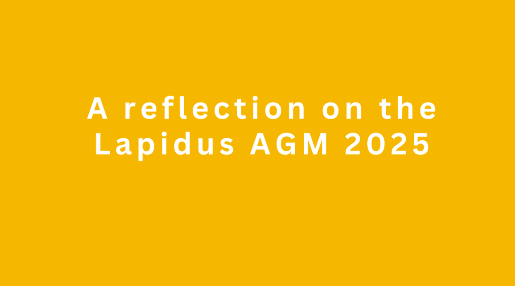 A reflection on the Lapidus AGM 2025